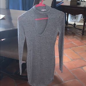 long sleeve gray a’gaci dress